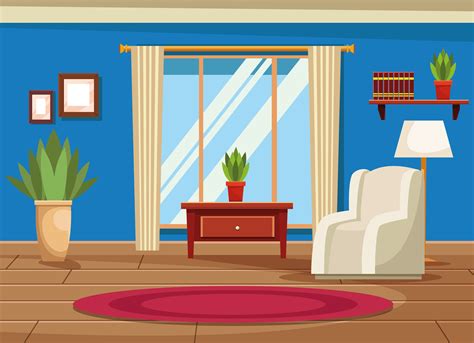 house interior  furniture scenery  vector art  vecteezy