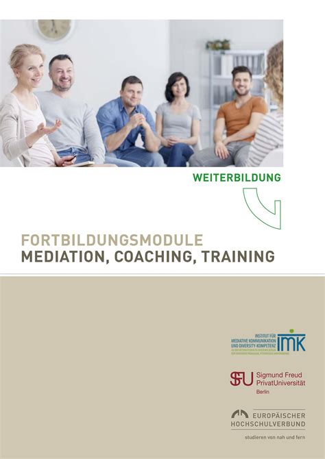 fortbildungsmodule mediation coaching training  ehv fernstudium und weiterbildung issuu