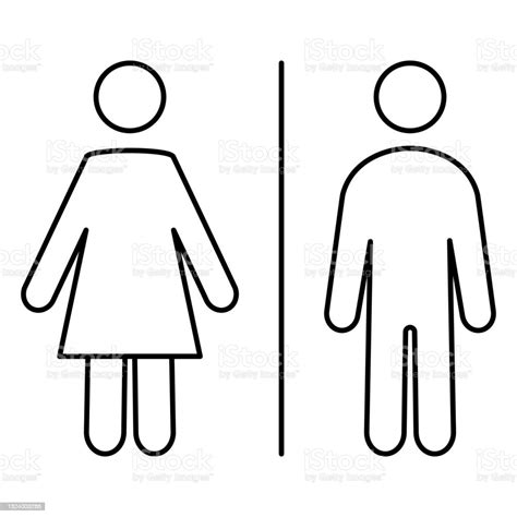 icone del bagno simbolo uomo e donna maschio segno del bagno femminile
