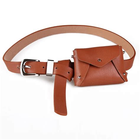 fashion bag belt women mini waist bag coin leather belt bag women purse wallet female belt