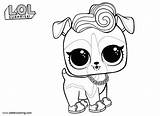 Lol Coloring Pets Pages Dj K9 Printable Adults Kids sketch template