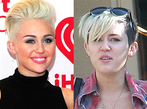 miley cyrus from stars without makeup e news