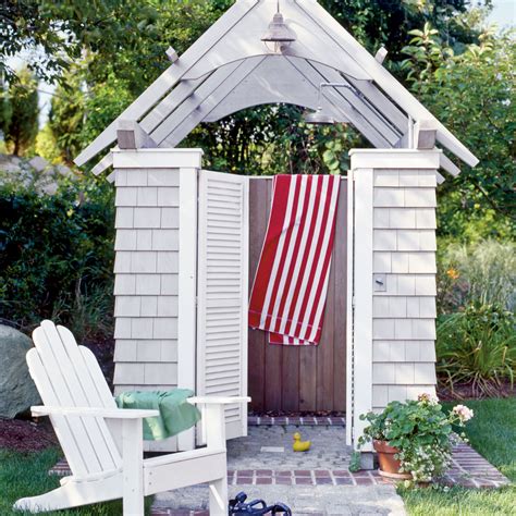 wood shingled outdoor shower house fresh air outdoor bath showers for beach houses coastal