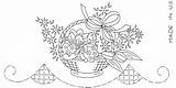 Embroidery Patterns Baskets Hand Basket sketch template