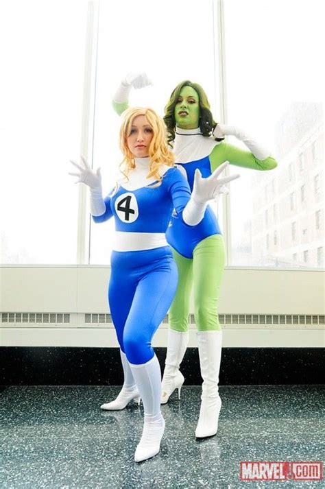 cosplay fantastic four sue storm the invisible woman and she hulk invisible woman fantastic