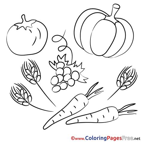 vegetables kids  coloring pages