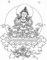 Buddha Buddhism Buddhist Tibetan Tibet Thangka Vajradhara Hindu sketch template