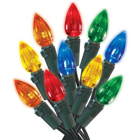 holiday time christmas lights led battery operated multicolor  string