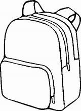 Backpack Coloring Clipart Printable Clipartbest Template Children sketch template