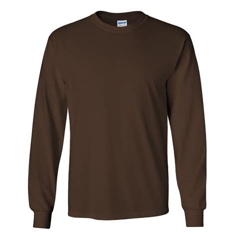 gildan mens plain crew neck ultra cotton long sleeve  shirt ebay