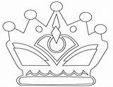 Crown Coloring Pages Princess Template Outline Queen Drawing Tiara Color Kings Crowns King Clipart Printable Templates Royal Print Colouring Cut sketch template