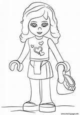 Lego Coloring Pages Girls Friends sketch template