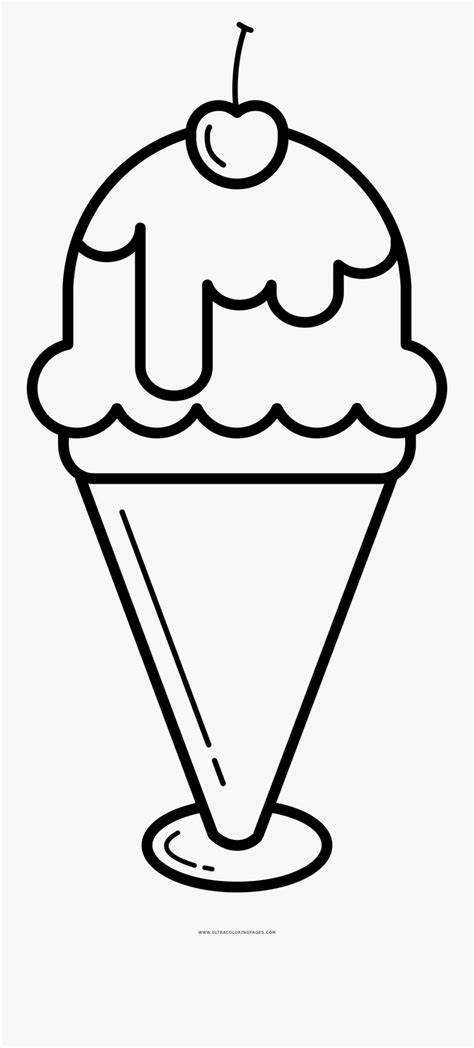 ice cream sundae coloring page sunday ice cream drawings