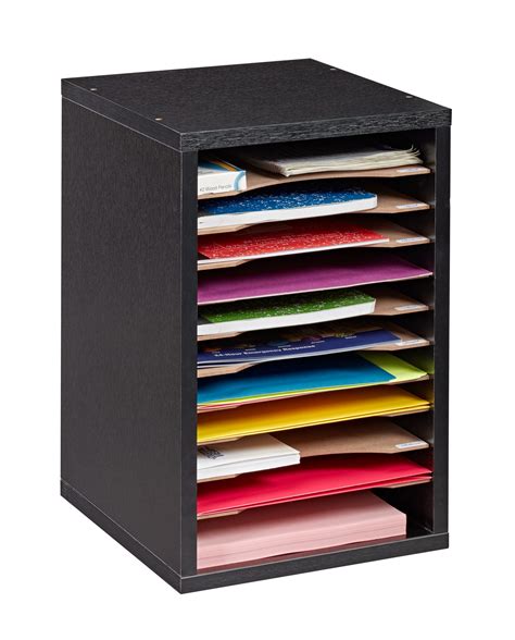 adiroffice  compartment vertical paper sorter   organized