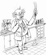 Scientist Chemical Cientifico Científico Quimico Científica sketch template