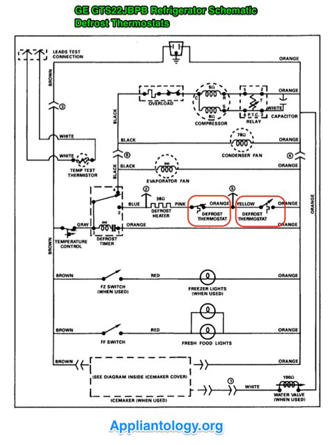 ge gtsjbpb refrigerator schematic  appliantology gallery appliantologyorg  master