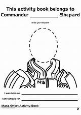 Mass Effect Coloring Book Activity Others sketch template