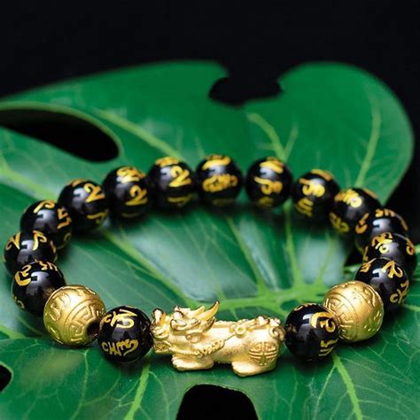 feng shui black stone bracelet jdgoshop creative