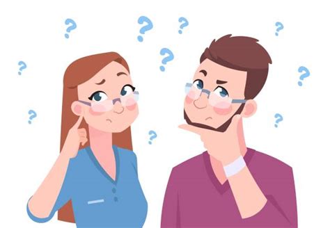Couple Wondering Illustrations Royalty Free Vector Graphics And Clip Art
