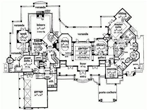 interesting floor plan french country house plans floor plans house plans