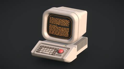 retro computer    model  urpo fc sketchfab