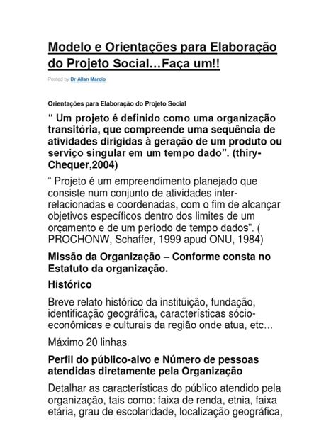 Total 52 Imagem Modelo Projeto Social Vn