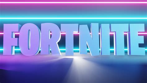 100disparition Fortnite Logo Wallpaper Blue
