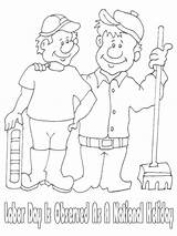 Labor Coloring Pages Kids sketch template