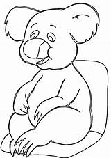 Koala Coloring Pages Koalas Happy Printable Kids Bear Supercoloring Animal Animalplace Categories sketch template