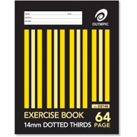 olympic dotted thirds exercise book  mm  mm  pages mm