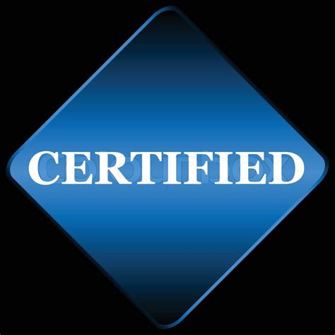 certified logo stock vector colourbox