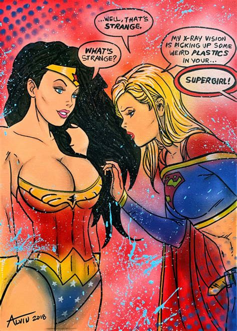 Alvin Silvrants Sexy Boobs Wonder Woman Supergirl X Ray