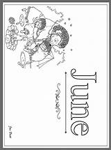 Coloring Year June Months Pages Jan Brett Printable Month Janbrett Color Print Popular sketch template