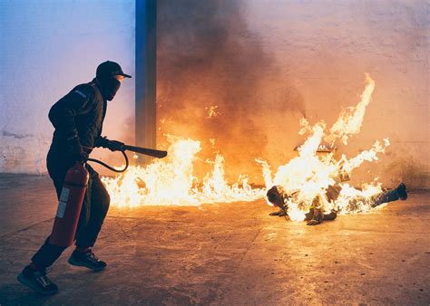 scenes  fire stunt performers creative review