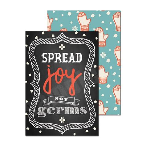 spread joy  germs hand sanitizer gift tag printable party etsy