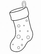Christmas Stocking Coloring Pages Clip Clipart Socks Book Stockings Color Printable Line Drawings Cliparts Sock Drawing Easy Kids Library Print sketch template