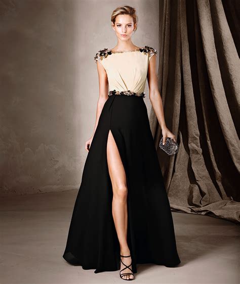 la moda  enamora  vestidos de fiesta pronovias  en color negro