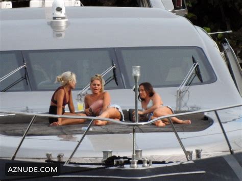leidy amelia and kinsey wolanski sexy in 2 massive yachts