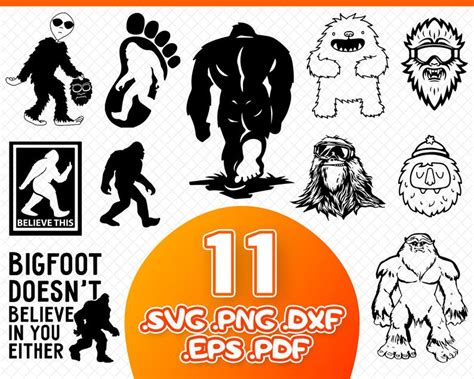 bigfoot svg file  background  svg files silhouette