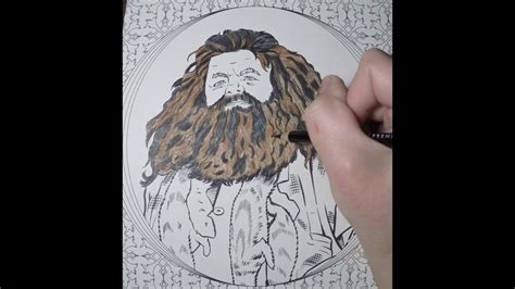 hagrid coloring time lapse youtube