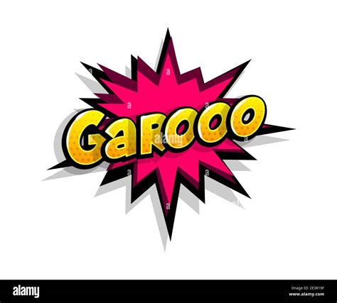 lettering garooo garo grr comic text logo sound effects vector bubble icon speech phrase