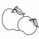 Apples sketch template