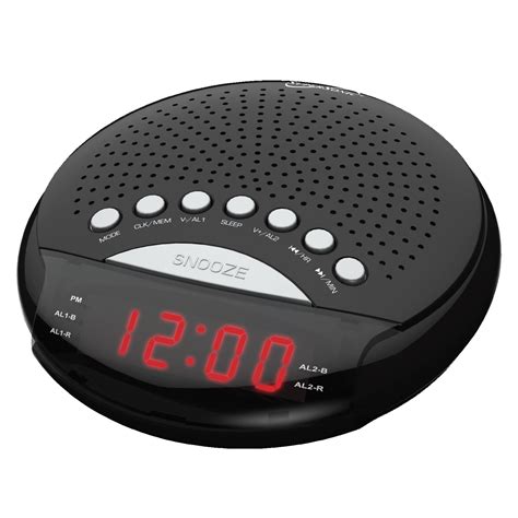 supersonic dual alarm clock radio black tvs electronics