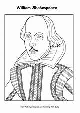 Shakespeare William Colouring Pages Kids Coloring Activityvillage Sheets Activities Printables Activity Portrait Puzzles Word Search Week English Adult Famous Easy sketch template