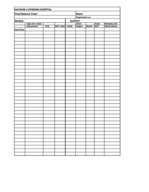 fluid intake  output chart  images health  wellness