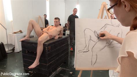 redhead penny pax shocks art class by taking giant cock in