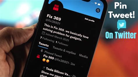 how to pin someone else s tweet in 2022 on iphone or android youtube