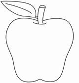 Apple Outline Coloring Blank Preschool Templates Trace Template Apples Activities Color Pages Printable Crafts Kids School Podzim Back Bigactivities Craft sketch template