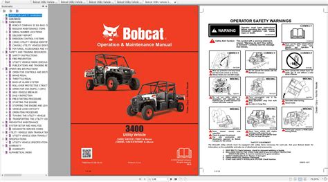 bobcat utility vehicle xl operation maintenance manuals auto repair manual forum