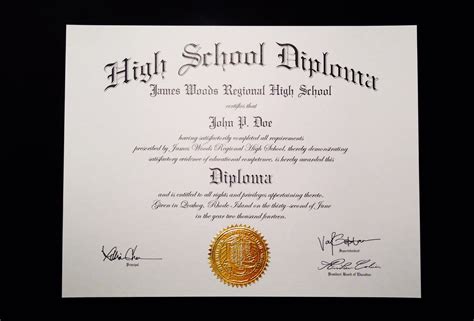 superior fake high school diploma graduation certificate template
